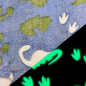 Preview: Wellness Fleece Dinos - Dinosaurier - leuchten im Dunkeln - Glow in the dark