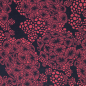 Preview: Coral Cluster by Thorsten Berger - Viskosewebware in koralle - navy - Rest 0,4 m