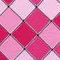 Preview: Free Horses by Steinbeck - French Terry mit Karo diagonal in rosa-pink