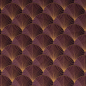Preview: Modal French Terry Murcia mit Muscheldesign in aubergine - Rest 1,35 m