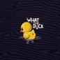 Preview: French Terry  Panel What the Duck by Thorsten Berger - Ente mit Spruch