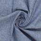 Preview: Leinen - Baumwollmix Paul Streifen denim blau