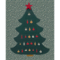 Preview: Canvas DIY Panel Adventskalender Tannenbaum mit kleinen Taschen