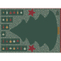Preview: Canvas DIY Panel Adventskalender Tannenbaum mit kleinen Taschen