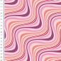 Preview: Viskose Webware - Stylez - Wellenmuster rosa - pink