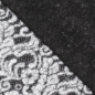 Preview: Jackenstoff mit Wolle - mit Ornamenten in grau - schwarz