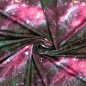 Preview: Yoga - Sport - und Funktionsjersey mit Galaxy - Sternenhimmel in pink - grün - schwarz