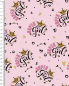 Preview: Baumwolljersey mit Super Girl auf rosa