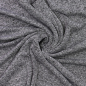 Preview: Kuschelfleece schwarz meliert