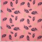 Preview: French Terry mit Federn und Glitzer auf rosa