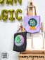 Preview: Cherry Picking Bag - DIY Canvas Panel für 2 Beutel mit Discokugel und Spruch