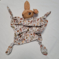 Preview: Baumwolljersey Panel - Schnuffeltuch - Hase - Schmusetuch