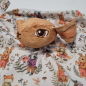 Preview: Baumwolljersey Panel - Schnuffeltuch - Hase - Schmusetuch