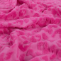 Preview: Jacquard Jersey mit Leo und Frottee fuchsia