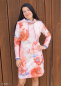 Preview: Baumwolljersey Lena große Blüten - Mohnblume - pink - rosa - orange