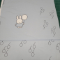 Preview: Sweat Panel Miffy - kleiner Hase mit Luftballons hellblau