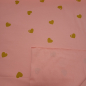 Preview: French Terry mit Herzen auf rosa by Graziela - weich angeraut