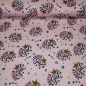 Preview: Baumwolljersey mit Super Girl auf rosa