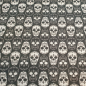 Preview: Baumwoll - Webware Totenköpfe - Calavera - schwarz - weiß