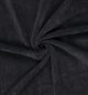 Preview: Cord mit Kuschelfell - schwarz