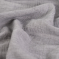 Preview: Leinen - Look grau meliert - knitterarm