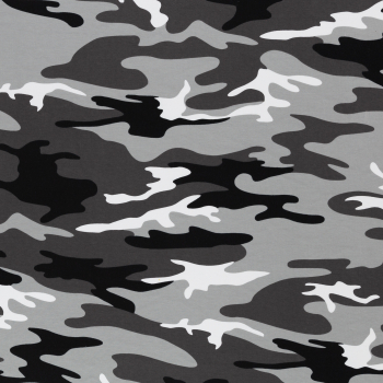 Baumwolljersey Camouflage grau