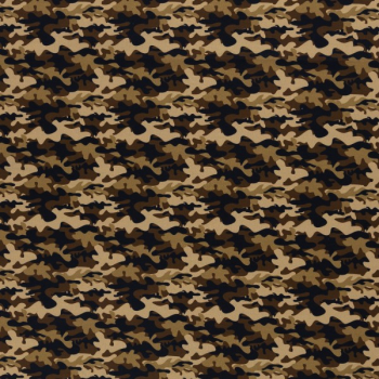 Baumwoll Webware Kim - Camouflage braun