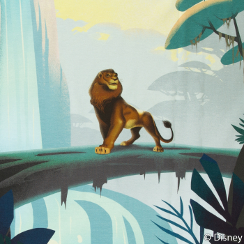 König der Löwen - Baumwolljersey Panel - Simba, Nala, Timon + Pumbaa