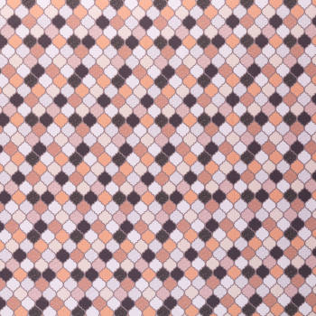 Baumwolljersey Moroccan Tiles by lycklig design - apricot - bunt