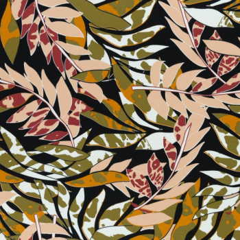 Viskosejersey Selina Blätter