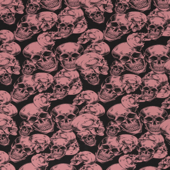 Sweat Michi mit Totenköpfen in altrosa - angeraut