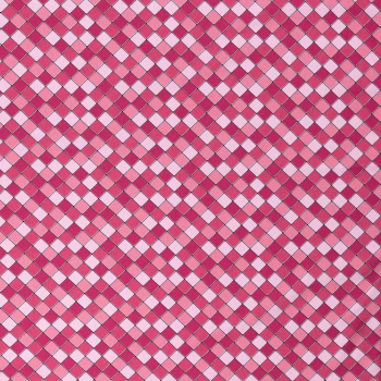 Preview: Free Horses by Steinbeck - Baumwoll - Popeline mit Karo in rosa - pink