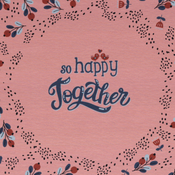 Happy Together by Bienvenido Colorido - Panel Baumwolljersey