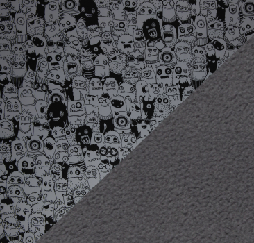 Preview: Softshell Little Monsters by Thorsten Berger - Monster grau