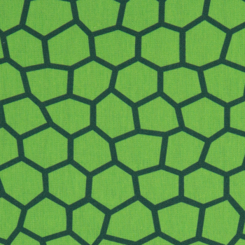 Preview: Baumwoll Webware Tim - Mosaik grün - Drachenschuppen