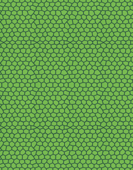 Baumwoll Webware Tim - Mosaik grün - Drachenschuppen