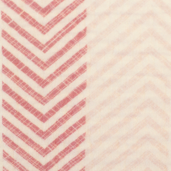 Preview: Musselin Thea - Chevron - Muster / Streifen in rosa