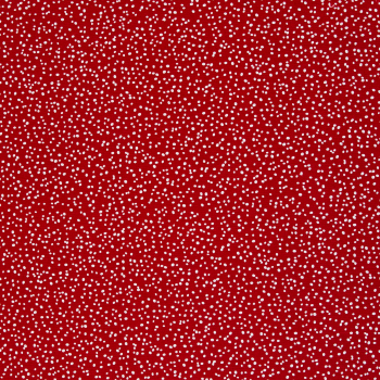 Canvas/ Dekostoff Wiebke mit unregelmäßigen Punkten auf rot