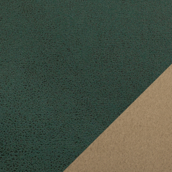 Suede Mirco - Dekostoff mit Prägedruck in Lederoptik in grün
