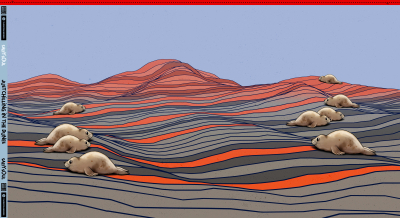 Preview: Baumwolljersey Panel In the Dunes by Thorsten Berger mit süßen Robben