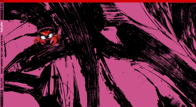 Preview: French Terry  Panel Eddy the Crab by Thorsten Berger - Krabbe auf pink