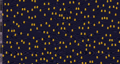 Preview: French Terry What the Duck by Thorsten Berger - kleine Enten auf blau