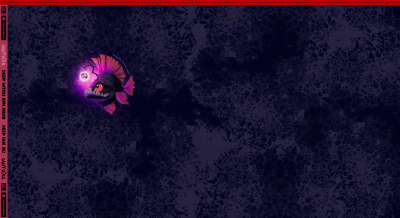 Preview: French Terry  Panel Deep Water by Thorsten Berger - Anglerfisch mit Discokugel