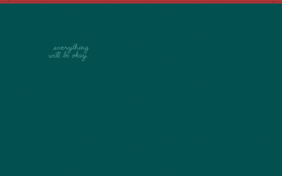 Preview: Baumwolljersey Panel von Käselotti - "Everything will be okay"