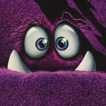 Preview: VORBESTELLUNG! - Monsta Bags by Thorsten Berger - Velvetsamt Panel für einen Monsterbeutel in lila