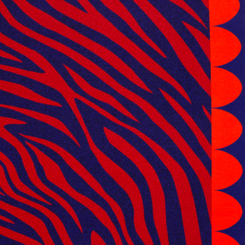 VORBESTELLUNG! - French Terry Monsta by Thorsten Berger - Kombi mit Tiger Streifen in rot - lila