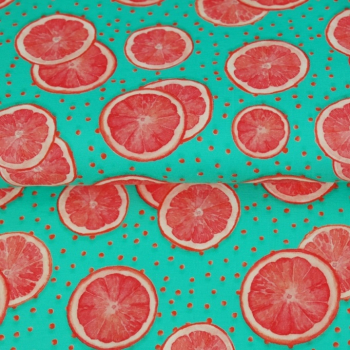 Baumwolljersey Grapefruit - Digitaldruck