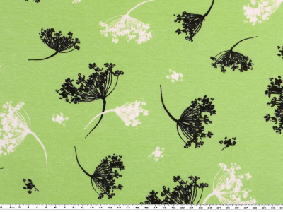 Baumwolljersey Holunderblüten hellgrün