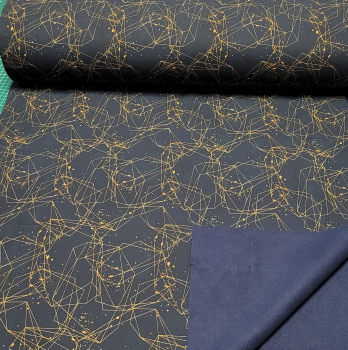 Softshell Katinoh - Geometrie - geometrisches Muster auf schwarz