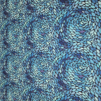 Softshell Blaues Wunder - blaues Muster - Katinoh